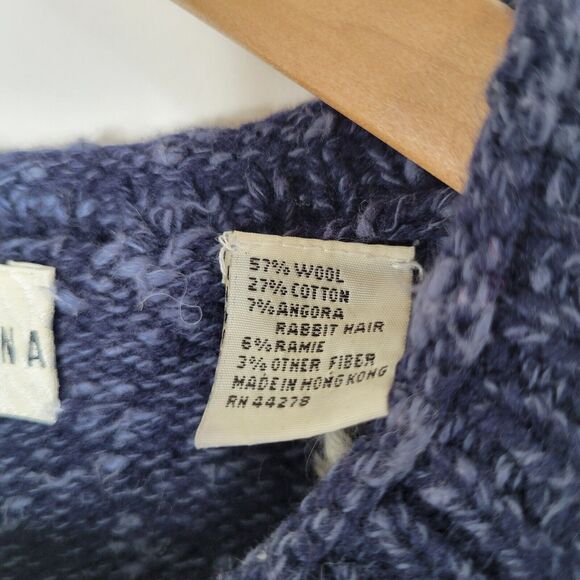 Vintage MARISA CHRISTINA Teddy Bear Sweater Sz S Wool Blend 3/4 Sleeve Christmas - Picture 8 of 8